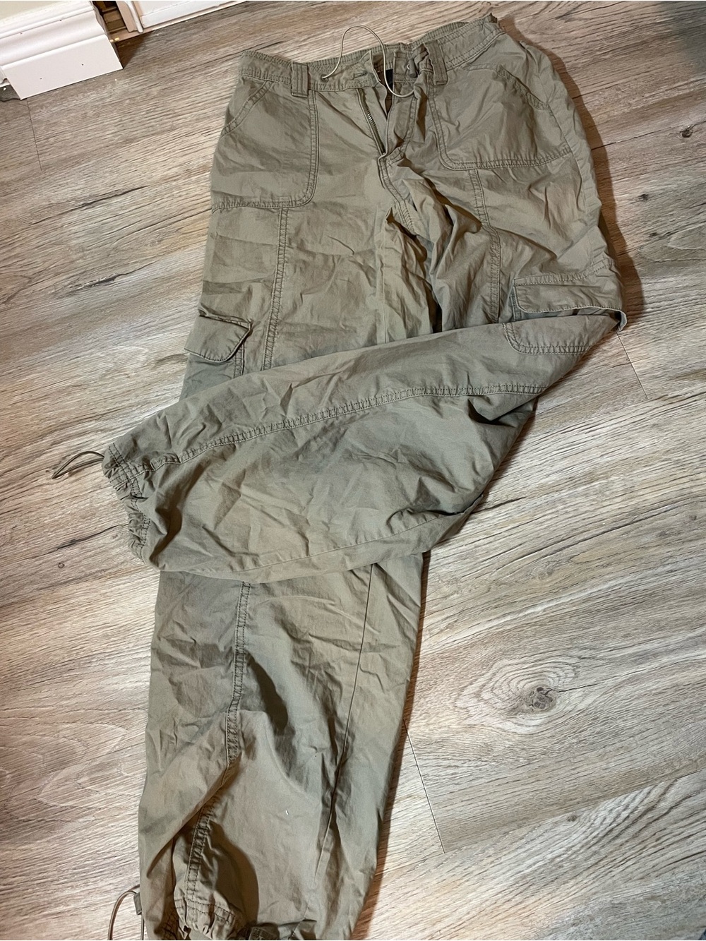 NOBO Olive Green Women's Cargo Jogger Pants